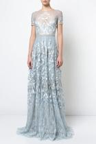  Blue Embroidered Gown