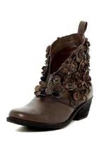  Flowered V Cut Bootie