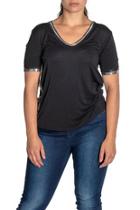  S/s Top W Silver Edging