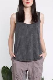  Charcoal Pixel Print Top