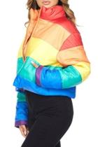  Rainbow Puffer Jacket