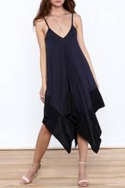  Blue Sleeveless Asymmetrical Dress