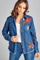  Fray Denim Shirt