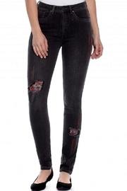  Distressed Embroidered Jean