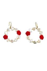  Baroque Pearl Hoops