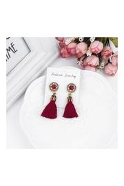  Red Fringe Earring