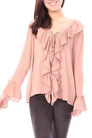  Cinnamon Ruffle Top