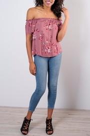  Off-shoulder Floral Top