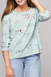  Mint Green Doodle Sweater