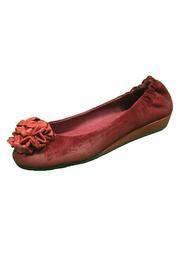  Suede Pompom Flat