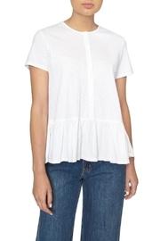  White Peplum Tee