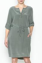  Roll Sleeve Dress