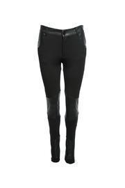  Leather Detail Leggings