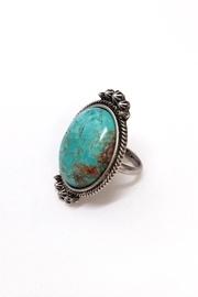  Natural Turquoise Adjustable-ring