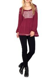  Burgundy Boho Top