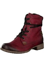  Red Lace Up Boots