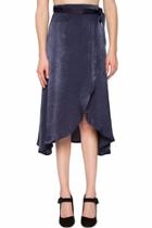  Satin Wrap Skirt