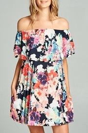  Watercolor Ruffle Dress