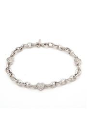  Diamond Heart Link-bracelet