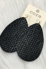  Leather Teardrop Earring