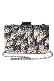  Jewel Encrusted Face Box Clutch