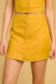  Buttoned Tailored Skirt