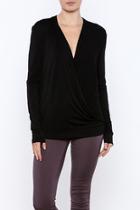  Long Sleeve Surplice Top