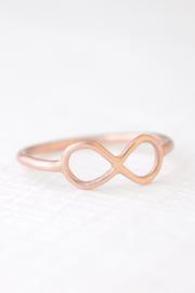 Olive Yew Infinity Ring