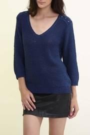 Navy V Neck Sweater