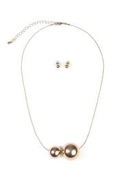  Two Round Decor Necklace