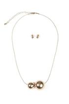  Two Round Decor Necklace