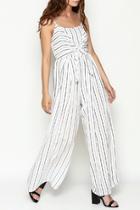  White Stripe Jumpsuit