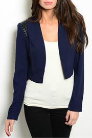  Navy Cropped Jacket