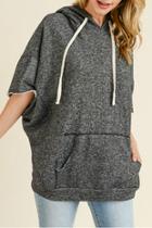  French Terry Dolman Sleeve Hoodie