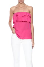  Fuchsia Ruffle Top