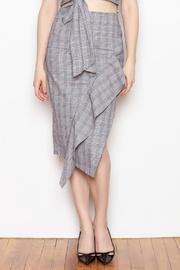  Ruffle Plaid Skirt