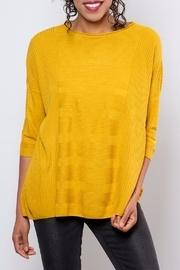  Textured Oversize Pullover Top