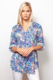  Button-up Crinkle Tunic