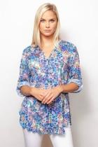  Button-up Crinkle Tunic
