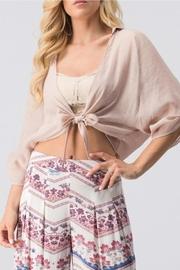  Blush Tie-front Blouse
