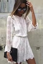  All-white Lace Dress