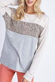  Oatmeal Leopard Sweater