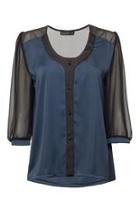  Deep Blue Blouse