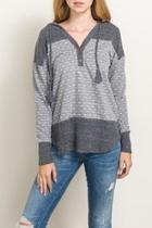  Grey Polka-dot Hoodie