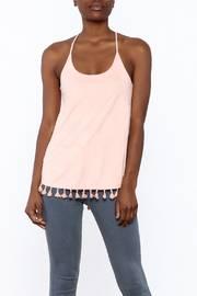  Faux Suede Tassel Tank