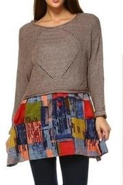 Layered-skirted Sweater