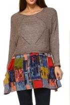 Layered-skirted Sweater