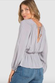  V Back Tie Blouse