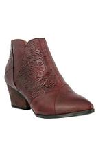  Leather Tooled Bootie
