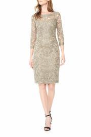  Metallic Embroidered Dress